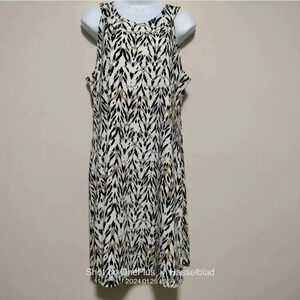 Natural Reflections Size Large Leopard Print Sleeveless Tank Dress